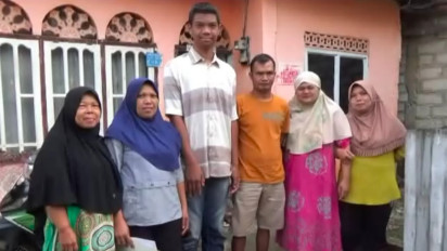 Viral, Sagil Muhammad Rizki Murid SD di Kerinci Jambi Miliki Tinggi 2 Meter Ternyata Bercita-cita Menjadi TNI