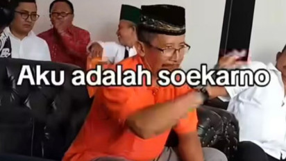 Bikin Geleng Kepala, Pria Calon Bupati Kudus Viral Ngaku Titisan Soekarno: Megawati Anak Saya, Prabowo Abang Saya