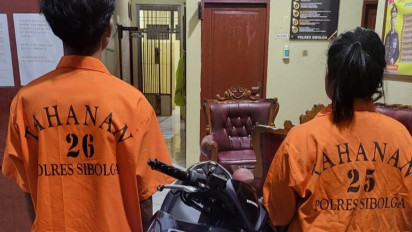 Kompak dan Sefrekuensi, Pasangan Kekasih di Sibolga Selatan Ditangkap Curi Sepeda Motor
