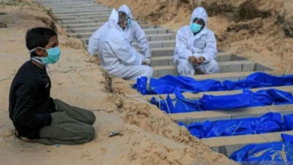 Sebanyak 80 Jasad Ditemukan di Kuburan Massal Kompleks Al-Shifa Gaza, Sebagian Besar Jenazah Anak-anak!
