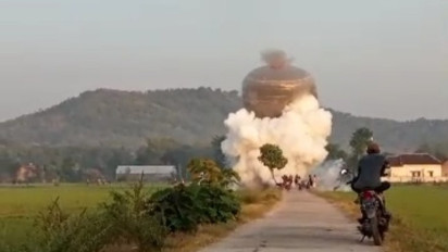 Duar!! Balon Udara Ukuran Besar Meledak, Empat Remaja di Ponorogo Jadi Korban