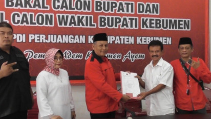 Siap Maju di Pilkada Kebumen 2024, Mantan Narapidana Korupsi Mengambil Formulir di PDI Perjuangan: Niat Saya Baik