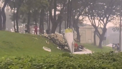 Mengerikan, Kronologi Kejadian Pesawat Latih Jatuh di Kawasan BSD Tangerang Selatan, Ada Tiga Orang Meninggal Dunia