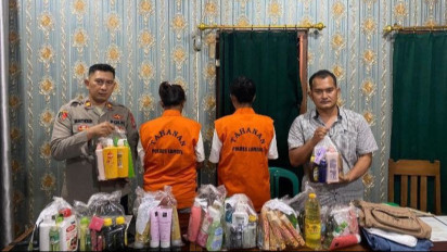 2 Emak-emak di Lampung Mencuri di 7 Minimarket Ditangkap Polisi, Begini Modusnya