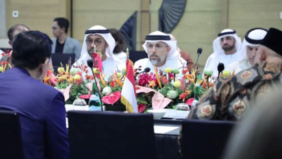 Bertemu Luhut di WWF, Masdar Mengincar Proyek PLTS Terapung Cirata 2 dan Energi Terbarukan di IKN