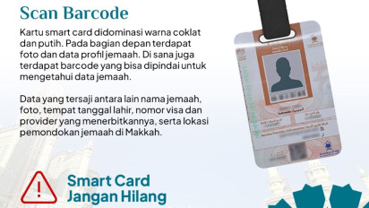 Pemerintah Arab Saudi Berikan Smart Card untuk Jemaah Haji 2024, Kemenag:  Jangan Sampai Hilang, Penting Terutama saat di Armuzna
