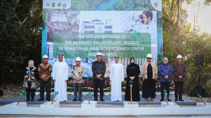 UEA Umumkan Peletakan Batu Pertama Pembangunan Pusat Penelitian Mangrove Mohamed bin Zayed-Joko Widodo di Indonesia