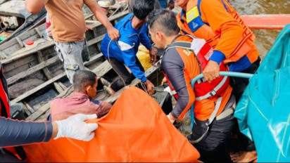 Tim SAR Temukan Jasad ABK Tenggelam di Sungai Indragiri Hilir