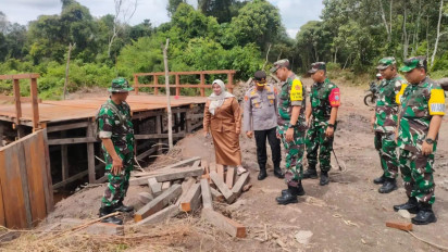 Wabup Irawati Tinjau Lokasi TMMD ke-120 Di Kotim