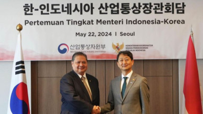 RI Minta Bantuan Korsel untuk Tembus Pasar Kendaraan Listrik Amerika Serikat, Airlangga Sebut-Sebut LG dan Hyundai