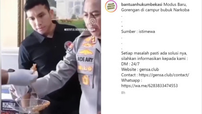 Viral Video Narkoba Tepung Gorengan Dicampur Narkoba, Polda Metro Pastikan Hoax