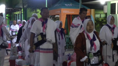 Jemaah Haji Kloter 47 Langsung Pakai Ihram di Embarkasi, Pemberangkatan Gelombang II Dimulai