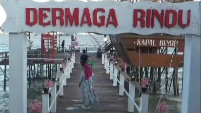 Nikmati Libur Panjang, Dermaga Rindu di Bangkalan dengan View Jembatan Tol Suramadu Ramai Dikunjungi