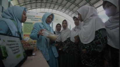Salut! Siswa SMA di Sidoarjo Ciptakan Energi Listrik dari Sisa Makanan
