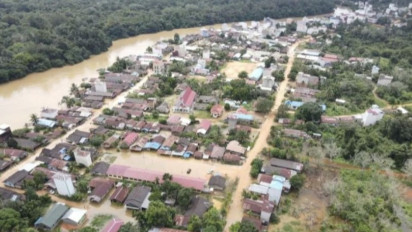 Mengerikan, Banjir di Utara Kotawaringin Timur Meluas, Belasan Desa Terendam Banjir