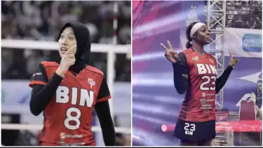 Kolase Foto Megawati Hangestri dan Kashauna William