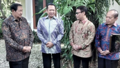 Pimpinan MPR Temui SBY di Cikeas, Ini yang Dibahas