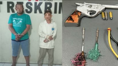 Grebek Pesta Sabu di Kendari, Polisi Temukan Senpi dan Busur