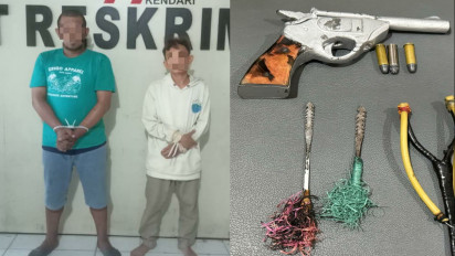 Grebek Pesta Sabu di Wisma Kendari, Polisi Temukan Senpi dan Busur