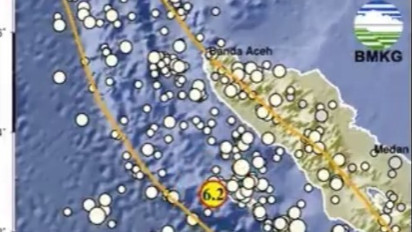 Gempa M6,2 Guncang Sinabang Aceh, BMKG Minta Warga Hati-Hati Gempa Susulan