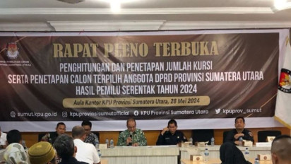 KPU Sumut Tetapkan 100 Calon Terpilih Anggota DPRD Hasil Pemilu 2024