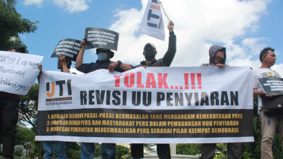 Dinilai Ancam Kebebasan Pers, IJTI Surabaya Tolak Pasal-Pasal Bermasalah RUU Penyiaran