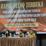 KPU Tetapkan 50 Caleg DPRD Medan Tahun 2024