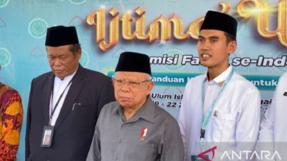 Ma'ruf Amin Minta Forum Ijtima Ulama Indonesia Bahas Masalah Dunia