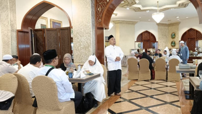 Jemaah Calon Haji Maktour Dapat Tausiah, Ustaz Muhammad Amin Ingatkan soal Cara Menaati Rasulullah SAW