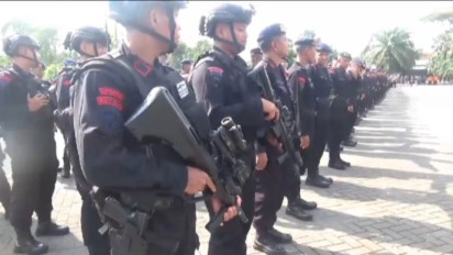 Laga Final Madura United Vs Persib Bandung, Ribuan Aparat Keamanan Diturunkan di Stadion Gelora Bangkalan