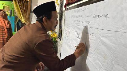 Laskar Santri Indonesia Jombang Buat Petisi Dukung KH Marzuki Mustamar Jadi Gubernur Jatim
