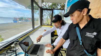 Incar Layanan Internet Untuk Kapal Nelayan, Telkomsat Manfaatkan Teknologi Starlink di Proyek Percontohan PIT KKP