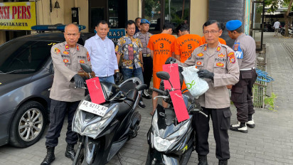 Rampas Motor Tukang Sapu Jalanan di Yogyakarta, Tiga Pelaku Dibekuk Polisi