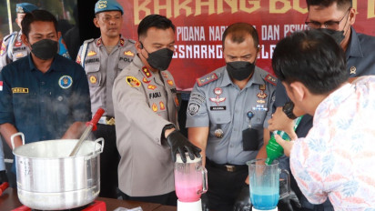 Polres Karimun Musnahkan 1,6 Kilogram Sabu dan Ratusan Pil Ekstasi