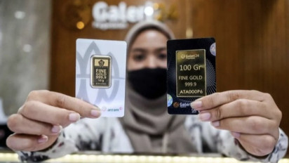 Harga Emas Antam Hari Ini 13 April 2026 Merosot Rp42.000, Harganya Jadi Rp2.818.000 per Gram