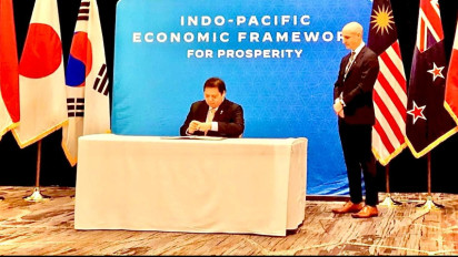 Hadiri IPEF Ministerial Meeting di Singapura, Airlangga Sempatkan Bertemu Bilateral dengan Sejumlah Negara