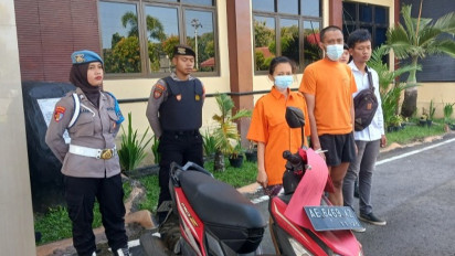 Pasutri Menyaru Pegawai Pemkot Gasak Perhiasan dan HP Milik Lansia di Kulon Progo