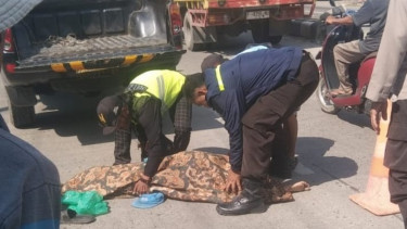 Terekam CCTV, Tragis Pelajar SMP Terlindas Mobil Elf di Pantura Klampok Brebes
