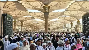 Suasana di Masjid Nabawi Madinah, Arab Saudi saat Musim Haji 2024