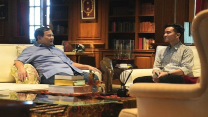 Prabowo dan Gibran Habiskan Sabtu Bersama, Tukar Pikiran sambil Ngopi Hambalang