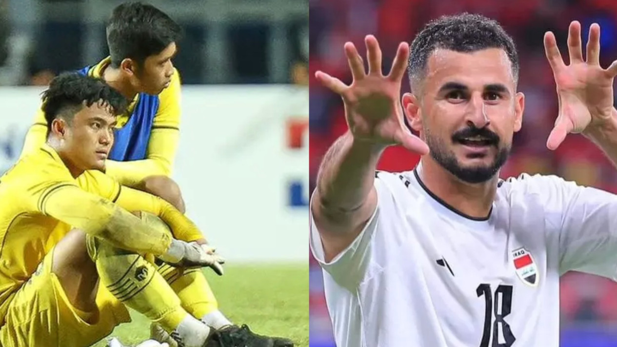 Suara Hati Pemain Irak, Ungkap Jujur Sengaja Gagalkan Penalti Demi Ernando Ari, Aymen Hussein Menyebut Jika Kiper Timnas Indonesia itu...
            - galeri foto