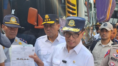 Menhub Lakukan Sidak di TM Ragunan, Ternyata Empat dari Enam Bus Wisaata di Ragunan Tidak Laik Jalan dan Langsung Ditindak