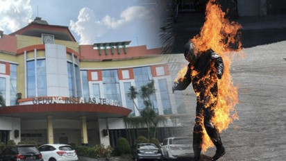 Mengerikan, Gegara Rp800 Ribu, Diduga Polwan Nekat Bakar Suaminya di Mojokerto