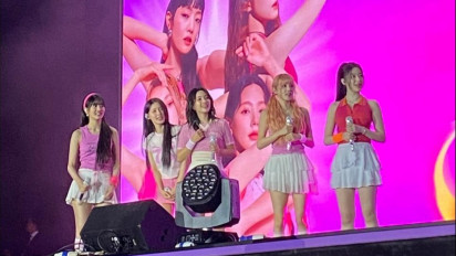 Begini Momen Lucu Girlband Korea Selatan G-IDLE Mencoba Jajanan Khas Indonesia di Rexona Glow For It Fest