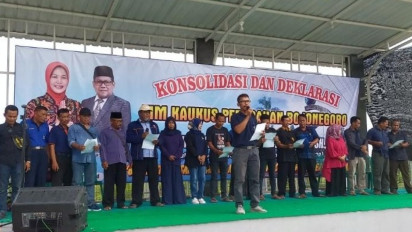 Jelang Pilkada Bojonegoro, Dukungan Relawan Bacabup - Cawabup Independen Nurul-Nafik terus Mengalir