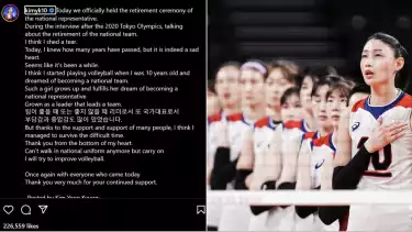 Unggahan Perpisahan Kim Yeon-koung