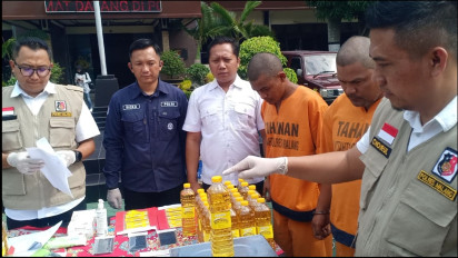 Produksi Minyak Goreng Ilegal di Wajak Terungkap, Tersangka dalam Sebulan Meraup Keuntungan Rp357 Juta