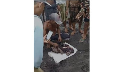 Mayat Bayi Laki-laki Ditemukan Warga di Aliran Sungai Mujur, Diduga Dibuang dari Atas Jembatan Selowangi
