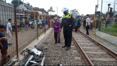 Tertabrak Kereta Api Penataran, Lansia Kebonangung Tewas di Tempat