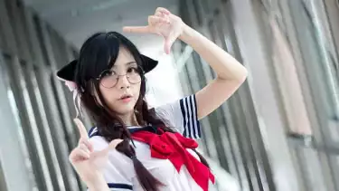 Ilustrasi Wanita Jepang yang lucu dan menggemaskan. Source: istockphoto